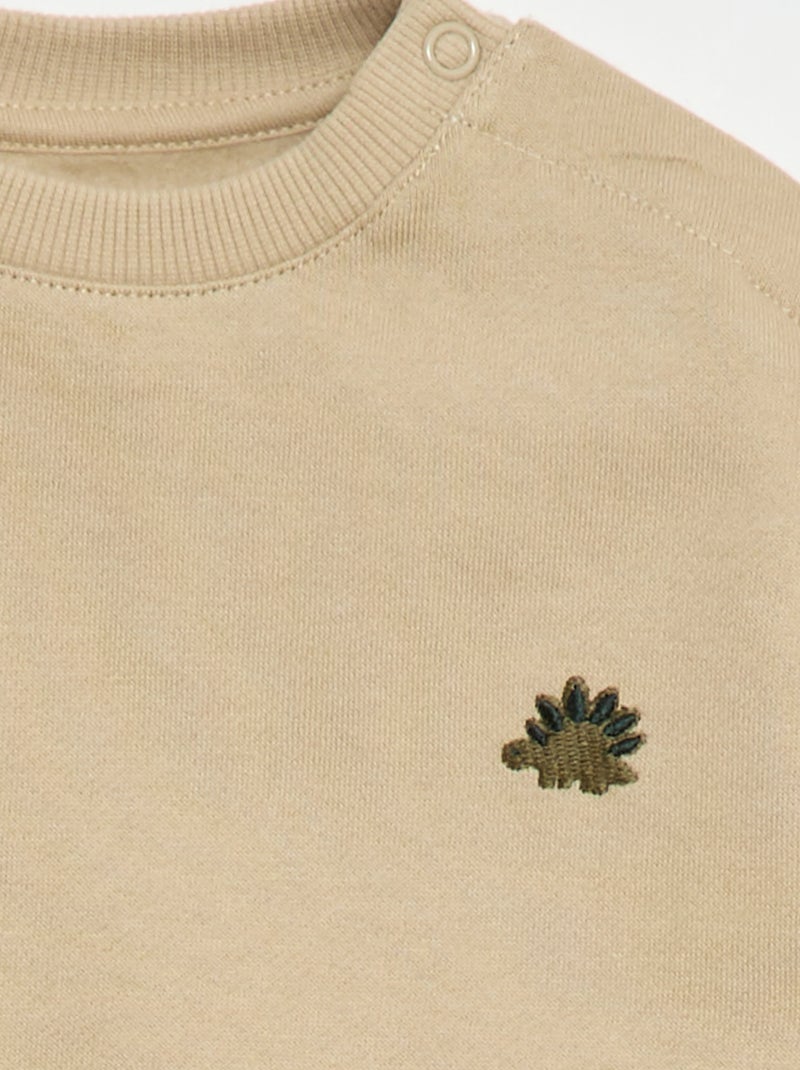 Completo tuta felpa + pantaloni - 2 pezzi Beige - Kiabi