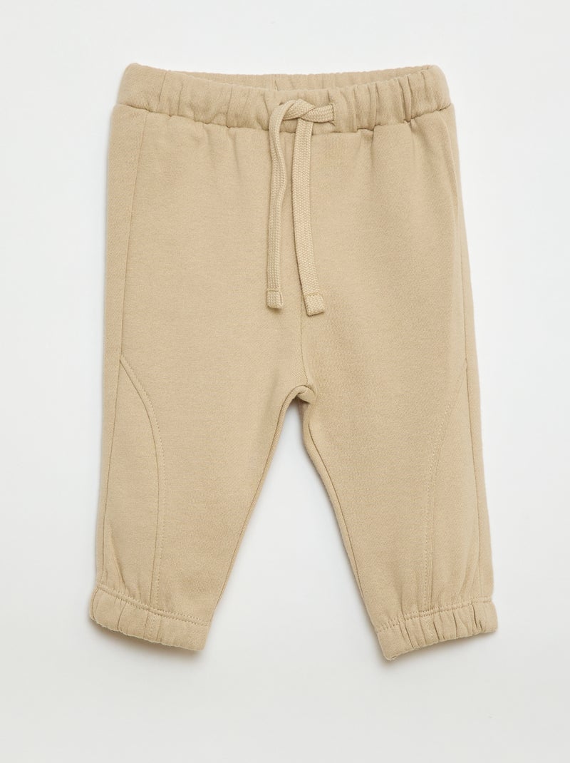 Completo tuta felpa + pantaloni - 2 pezzi Beige - Kiabi