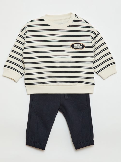 Completo tuta felpa + pantaloni - 2 pezzi - Kiabi