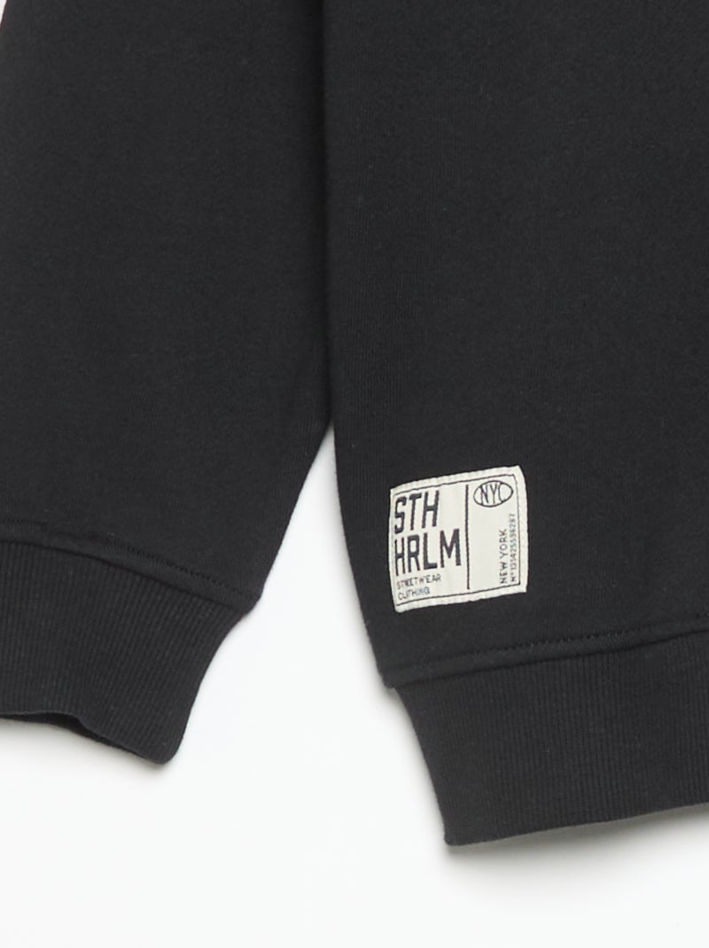 Completo tuta felpa + pantaloni - 2 pezzi Nero - Kiabi