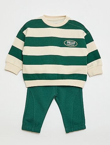 Completo tuta felpa + pantaloni - 2 pezzi