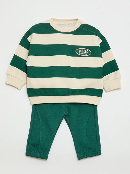 Completo tuta felpa + pantaloni - 2 pezzi - Kiabi