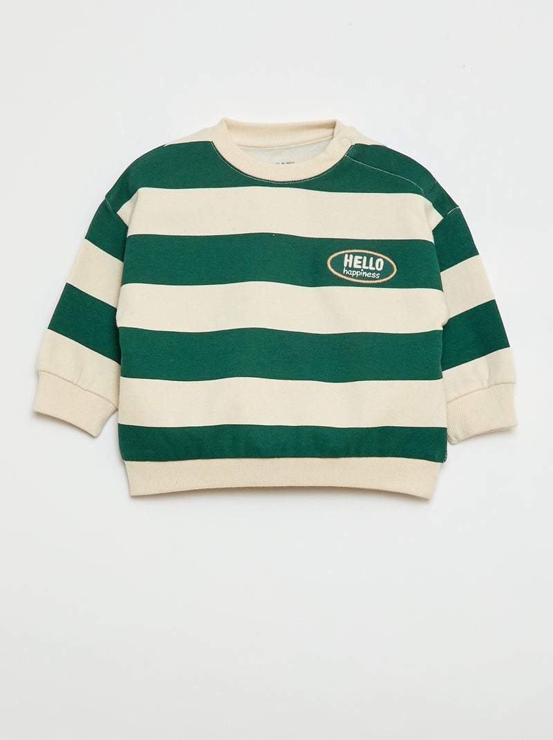 Completo tuta felpa + pantaloni - 2 pezzi Verde - Kiabi