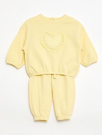 Completo tuta felpa + pantaloni