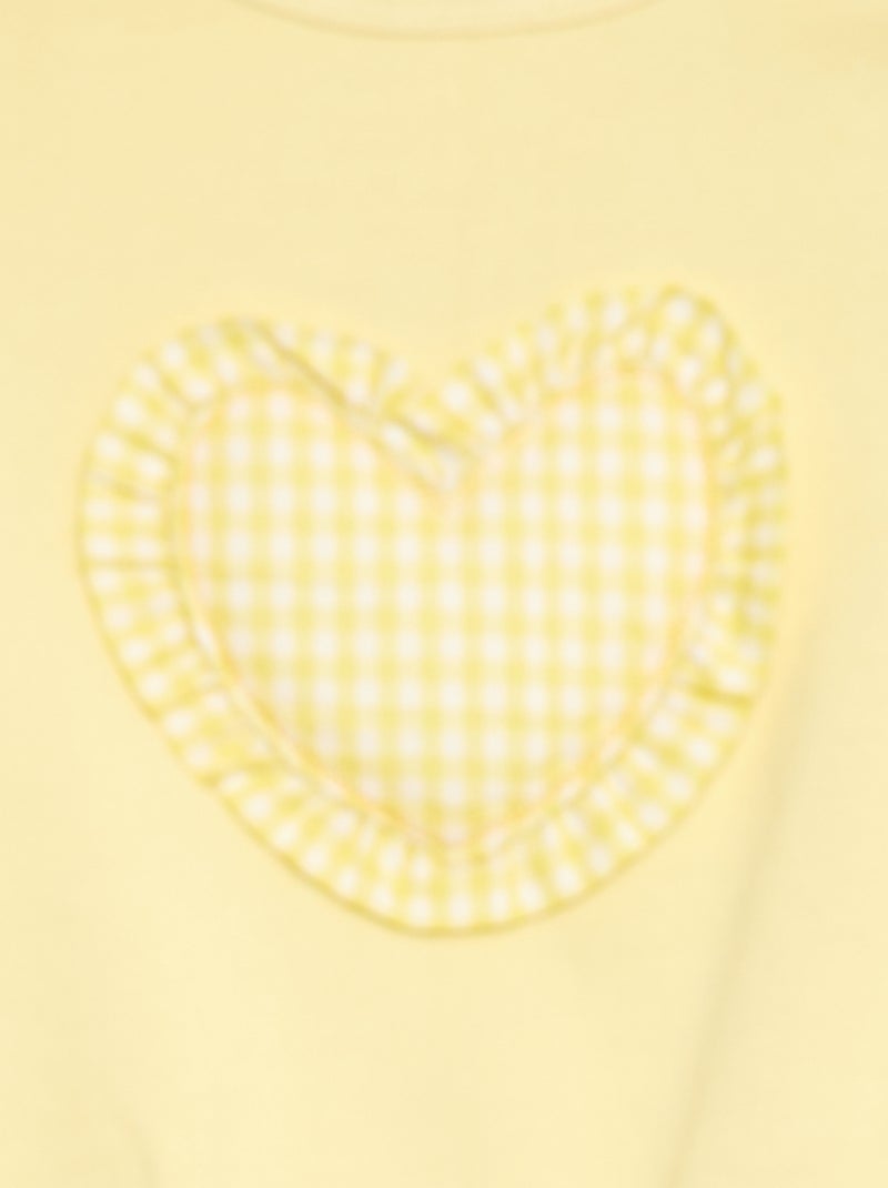 Completo tuta felpa + pantaloni Giallo - Kiabi