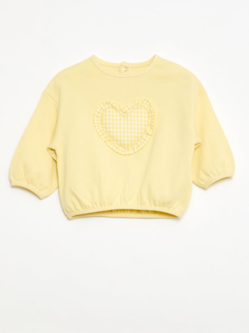 Completo tuta felpa + pantaloni Giallo - Kiabi