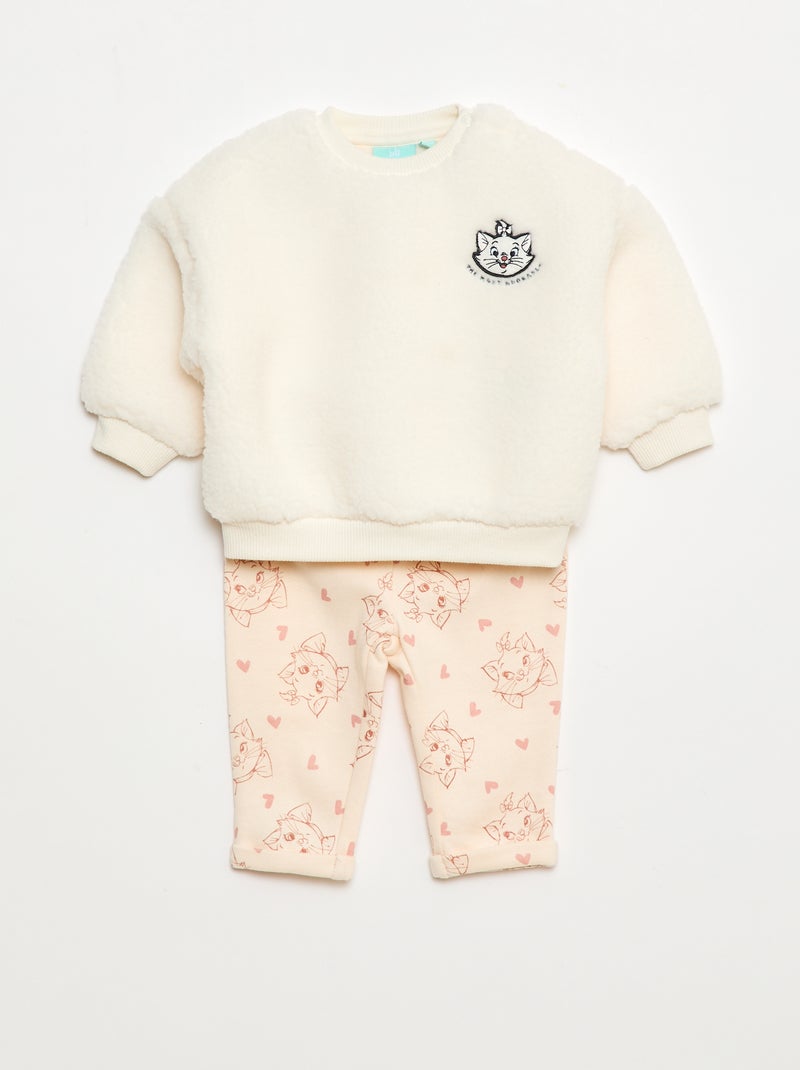 Completo tuta felpa + pantaloni 'Marie' 'Gli Aristogatti' - 2 pezzi Rosa - Kiabi