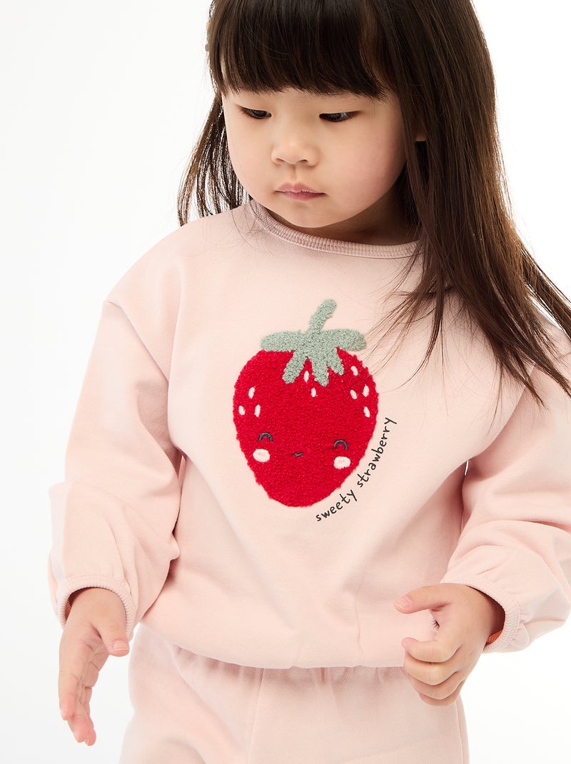 Completo tuta felpa + pantaloni Rosa - Kiabi