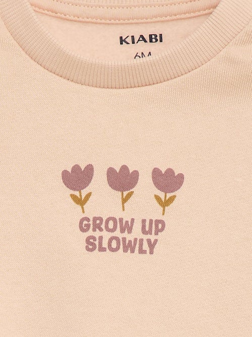 Completo tuta felpata con volant e pantaloni - 2 pezzi - Kiabi