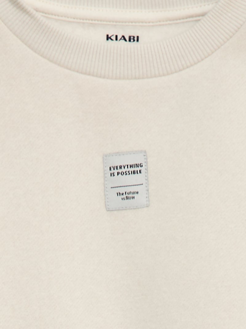 Completo tuta in felpa garzata, felpa + pantaloni - 2 pezzi Grigio - Kiabi