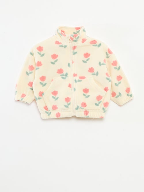 Completo tuta in pile giacca con zip + pantaloni - 2 pezzi - Kiabi