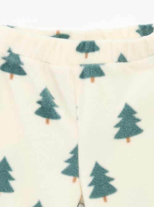 Completo tuta in pile giacca con zip + pantaloni - 2 pezzi - Kiabi