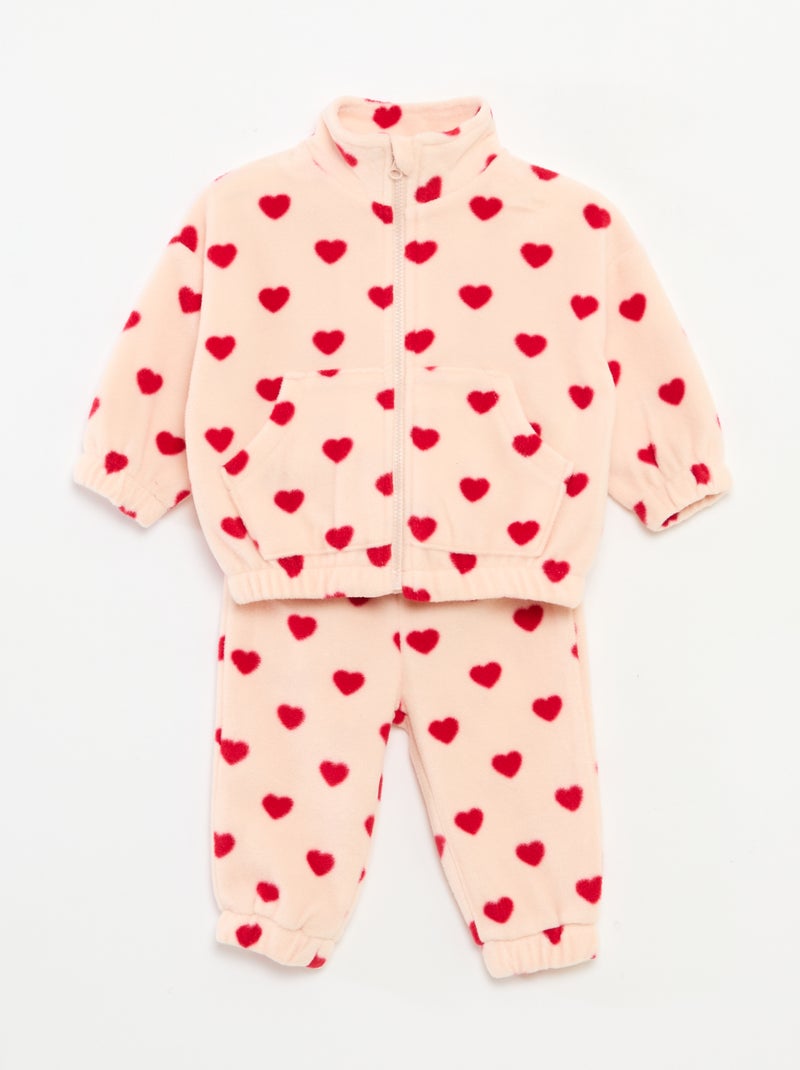 Giacca con cappuccio e fodera in pile - Rosso - Bambina - 14.25