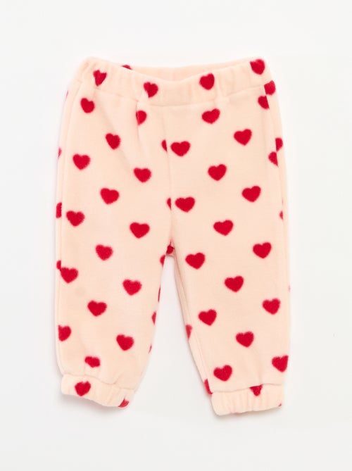 Completo tuta in pile giacca con zip + pantaloni - 2 pezzi - Kiabi