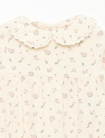 Completo tutina a fiori + collant