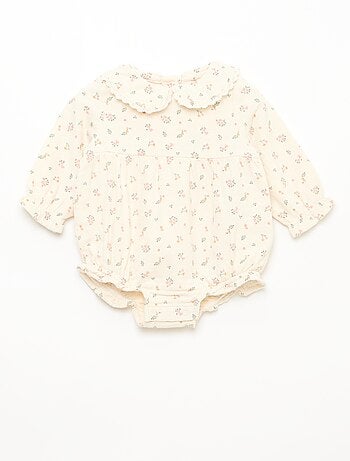 Completo tutina a fiori + collant