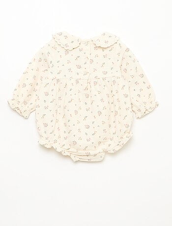 Completo tutina a fiori + collant