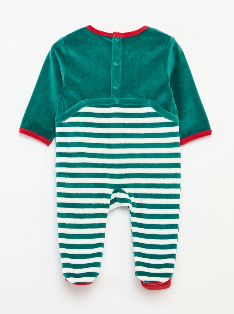 Completo tutina + berretto Natale Verde - Kiabi
