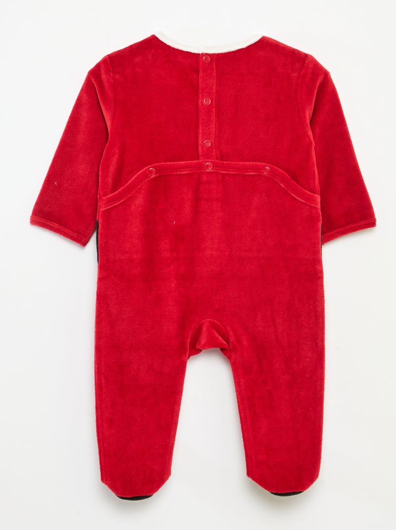 Completo tutina + berretto natalizio Rosso - Kiabi