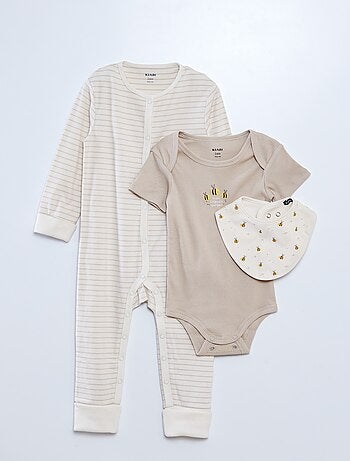 Completo tutina + Body + bavaglino - 3 pezzi
