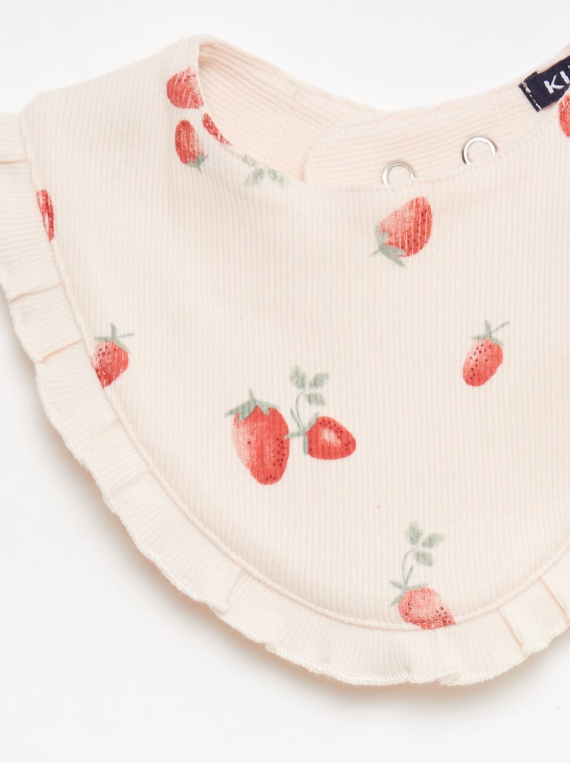 Completo tutina + body + bavaglino - 3 pezzi Rosa - Kiabi
