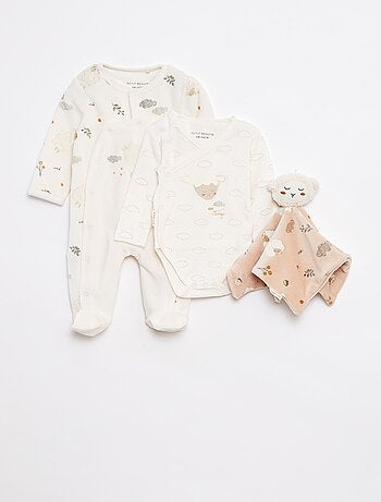 Completo tutina + body + doudou - 3 pezzi