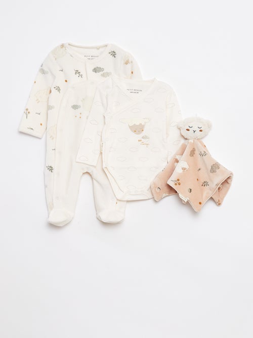 Completo tutina + body + doudou - 3 pezzi - Kiabi