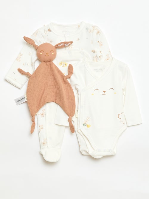 Completo tutina + body + orsetto - 3 pezzi - Kiabi