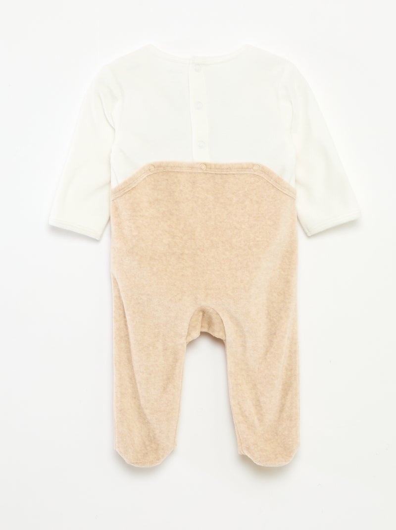 Completo tutina e berretto natalizio Beige - Kiabi