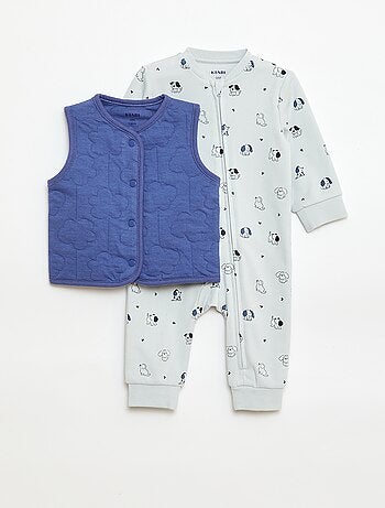 Completo tutina + gilet imbottito