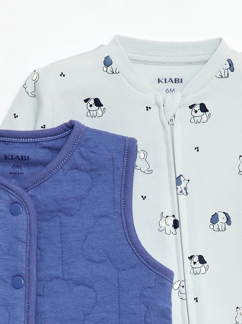 Completo tutina + gilet imbottito - Kiabi