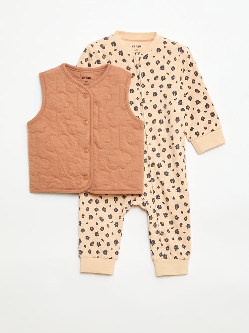 Completo tutina + gilet imbottito - Kiabi