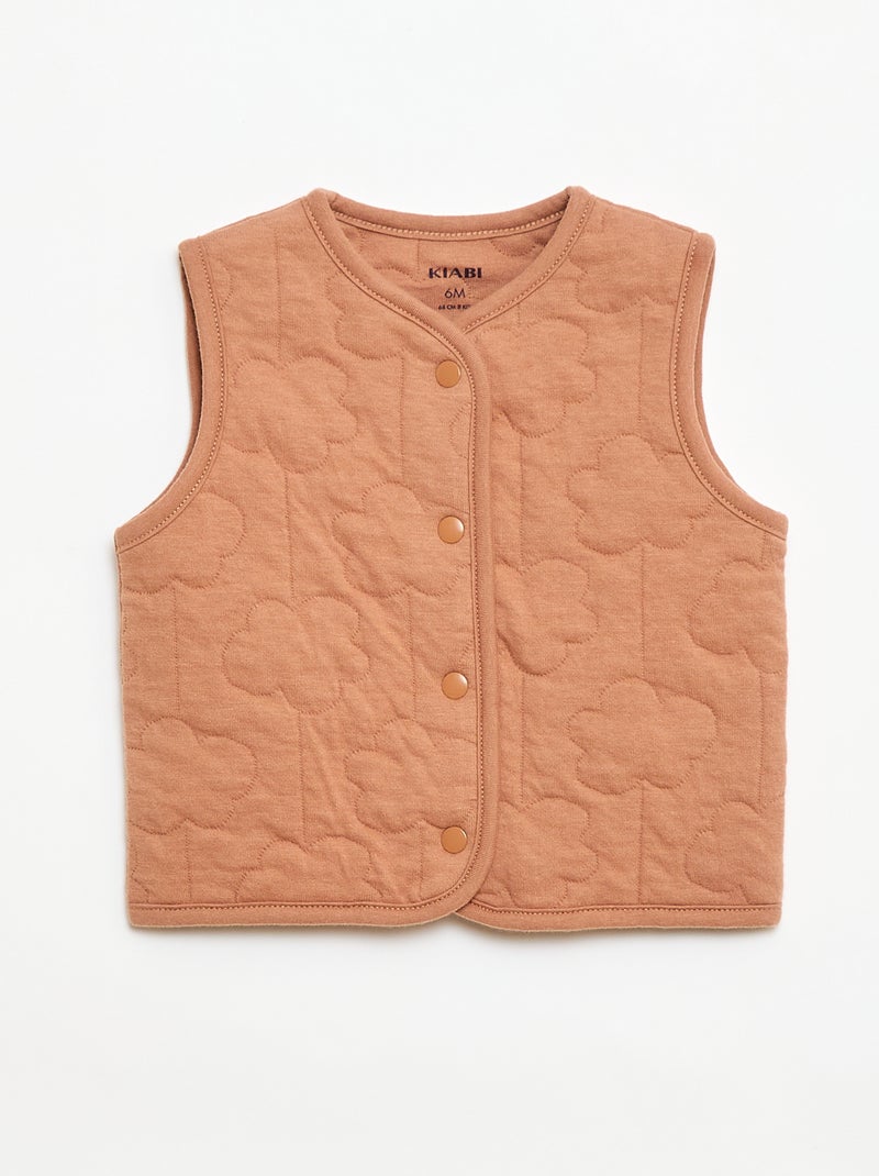 Completo tutina + gilet imbottito Marrone - Kiabi