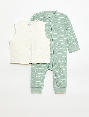 Completo tutina + gilet imbottito