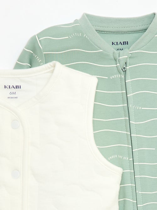 Completo tutina + gilet imbottito - Kiabi
