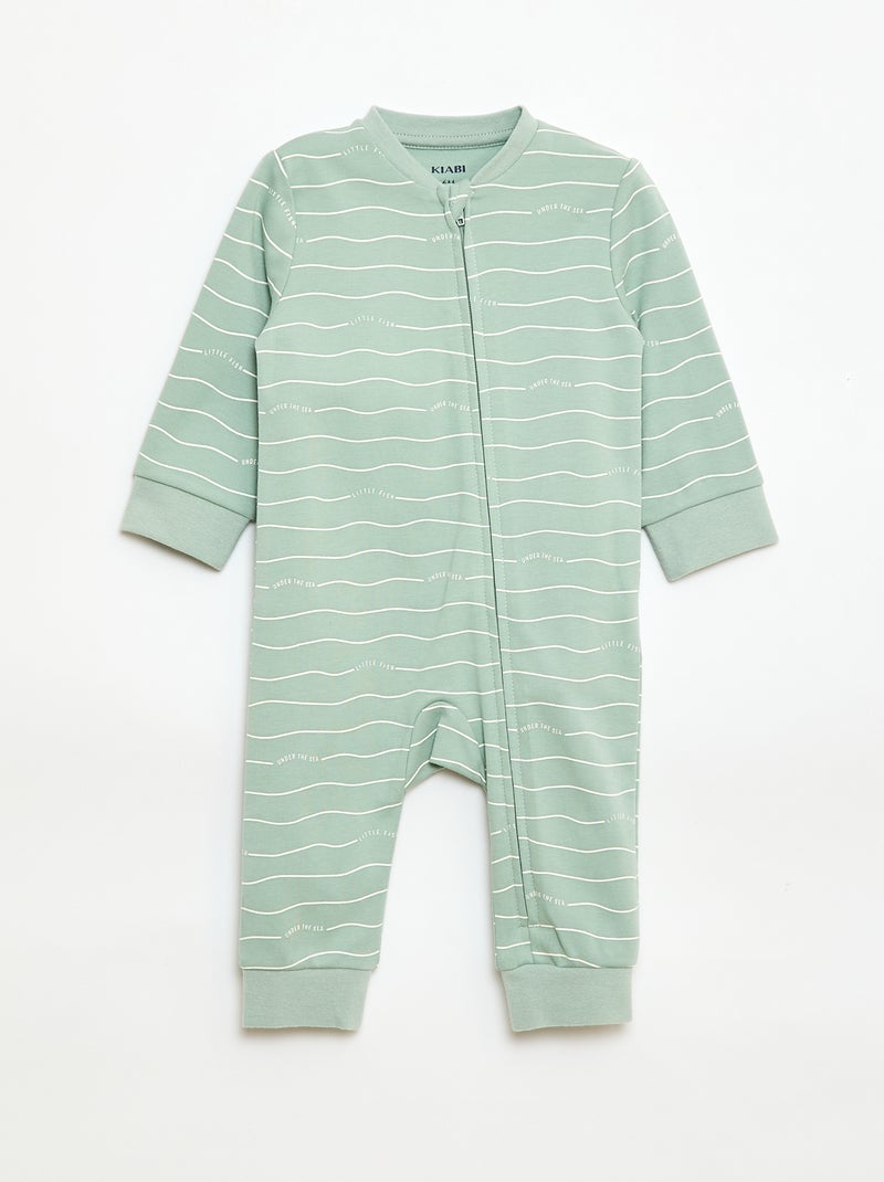 Completo tutina + gilet imbottito Verde - Kiabi