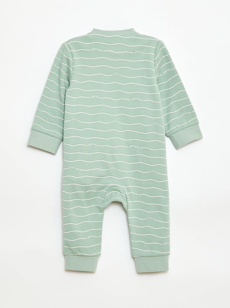 Completo tutina + gilet imbottito Verde - Kiabi