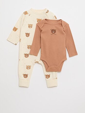 Completo tutina in felpa calda & body