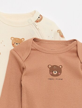 Completo tutina in felpa calda & body