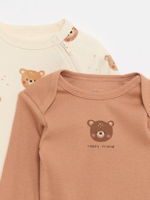 Completo tutina in felpa calda & body - Kiabi