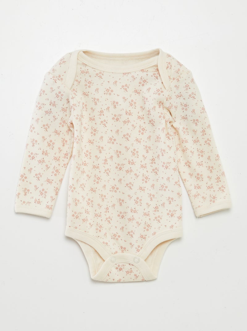 Completo tutina salopette + body - 2 pezzi BEIGE - Kiabi