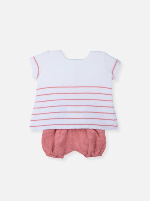 Completo vestitino e culotte neonato - Kiabi