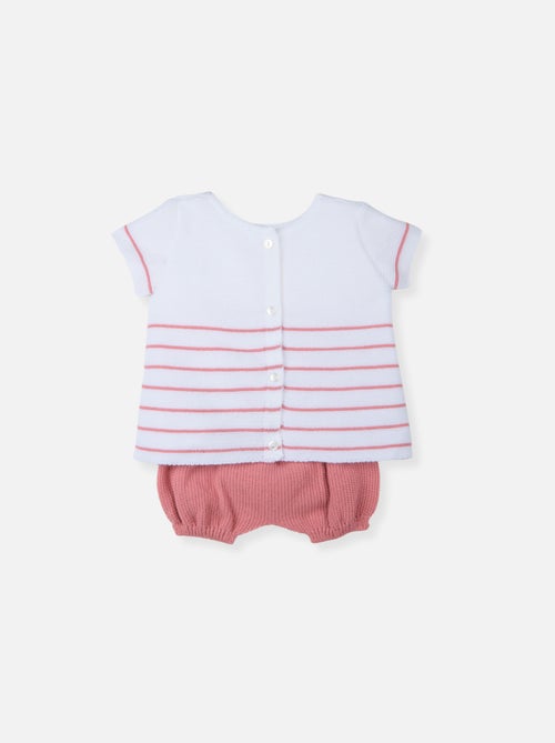 Completo vestitino e culotte neonato - Kiabi