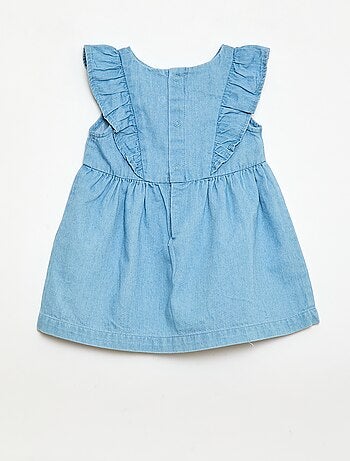 Completo vestito + culotte in denim - 2 pezzi