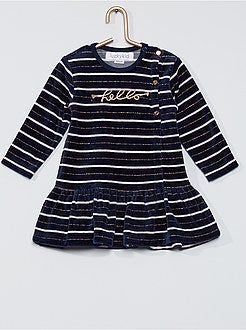 Completo vestito in velluto + leggings - Kiabi