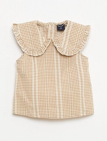 Completo vichy 2 pezzi blusa + pantaloni