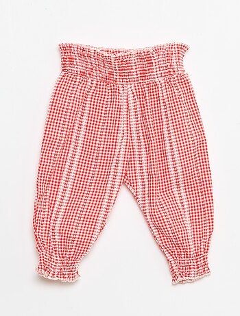 Completo vichy 2 pezzi blusa + pantaloni