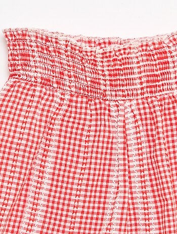 Completo vichy 2 pezzi blusa + pantaloni