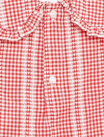 Completo vichy 2 pezzi blusa + pantaloni