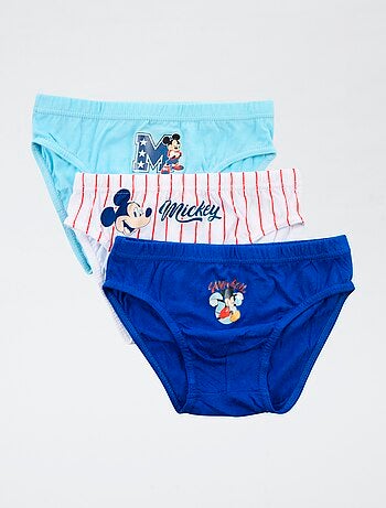 Con Mickey, anche l'intimo diventa straordinario. Scatola da 3 slip 'Disney' 'Mickey' in cotone
